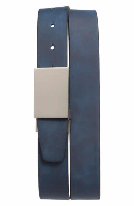 Plaque Faux Leather Belt