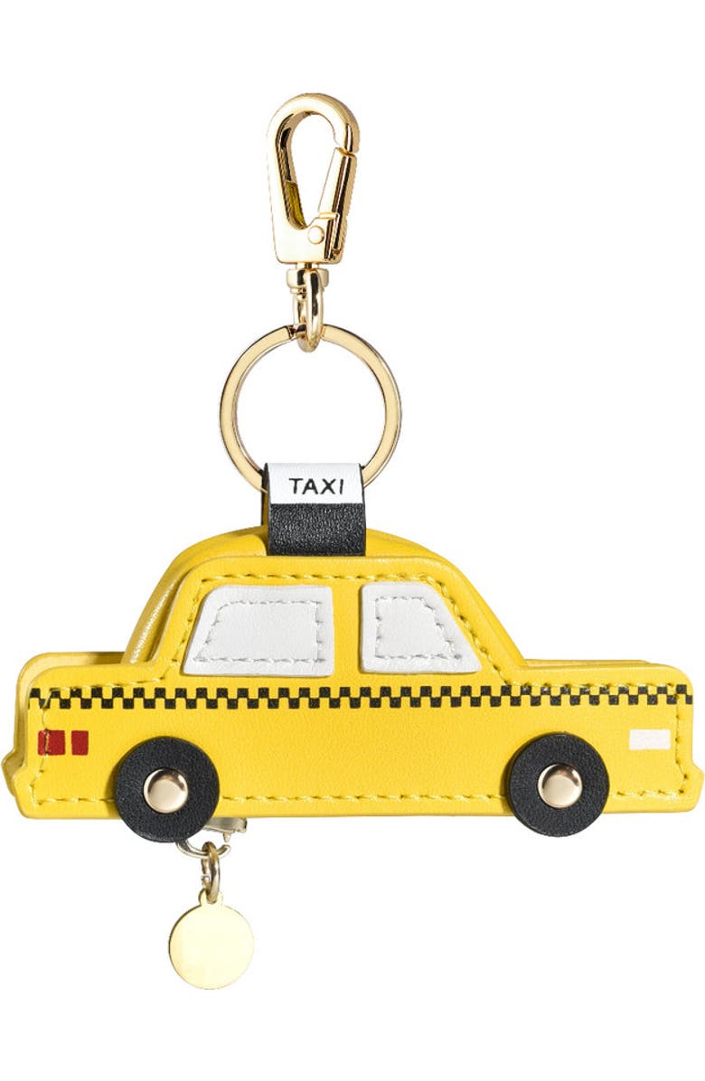 Posh Tech Taxi Bag Charm for Airtag<sup>®</sup>, Main, color, Yellow