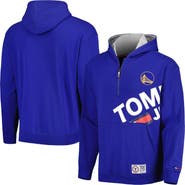 TOMMY JEANS Men's Tommy Jeans Royal Golden State Warriors Bernard Half-Zip Hoodie