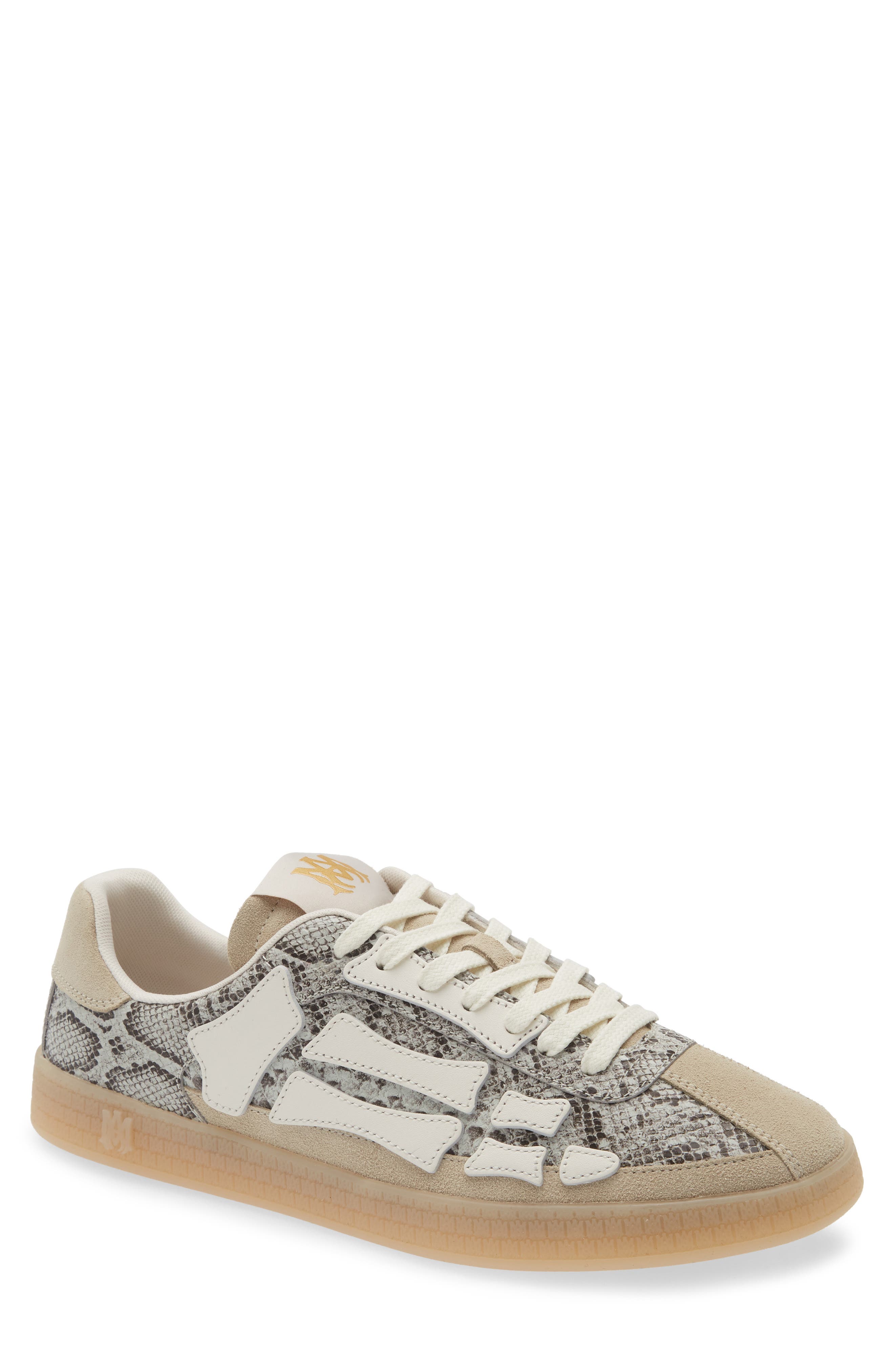 AMIRI Pacific Bones Sneaker, Main, color, Alabaster
