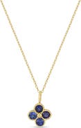 Bony Levy 18K Gold El Mar Gemstone Clover Pendant Necklace (Online Trunk Show)