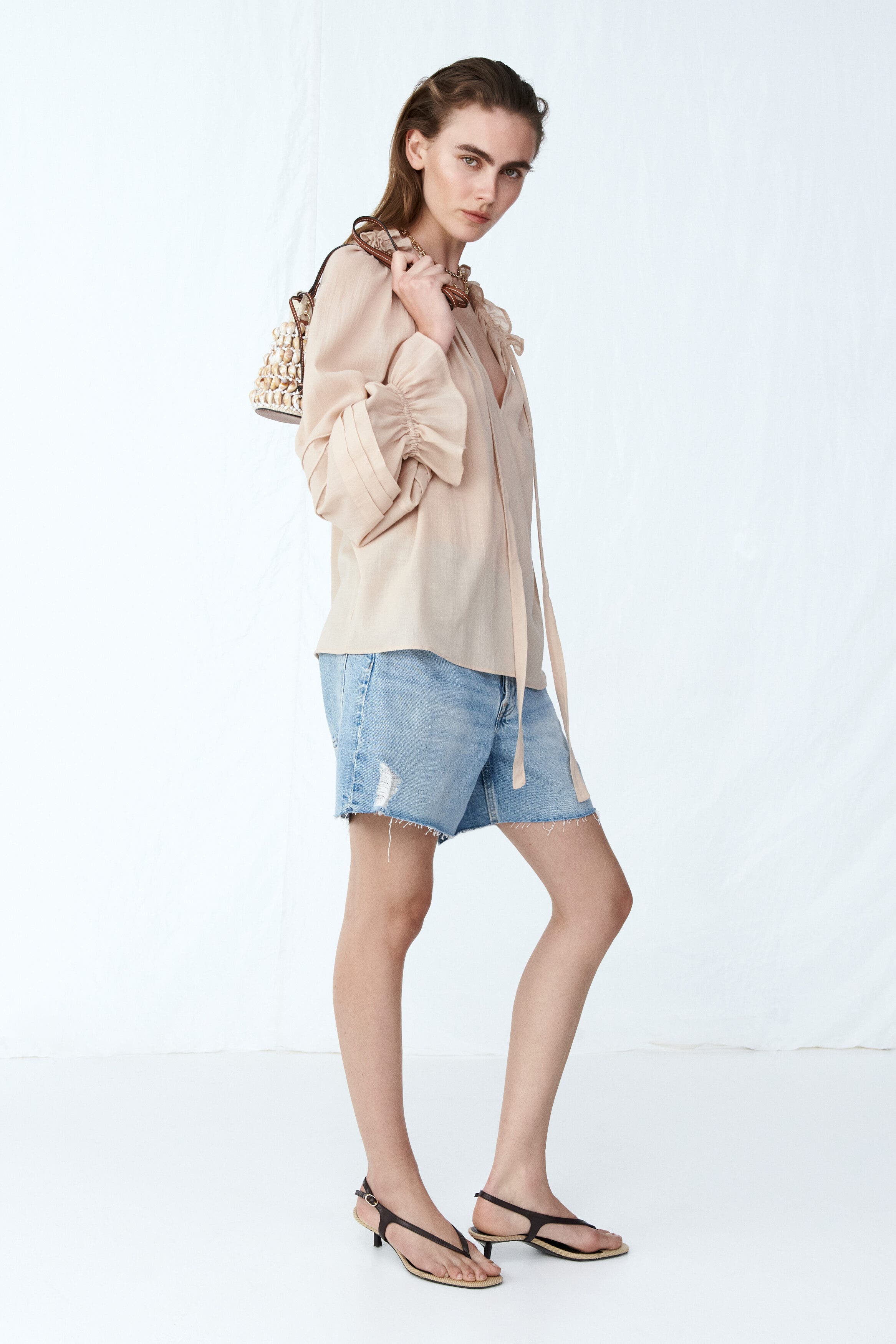 selected Light denim blue