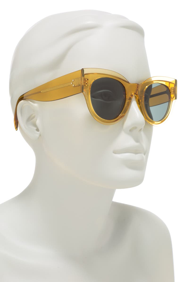 CELINE 48mm Layered Cat Eye Sunglasses, Alternate, color,