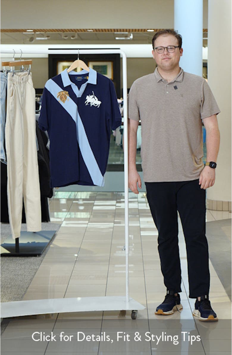 Classic Fit Crest Jersey Graphic Polo, sales video thumbnail