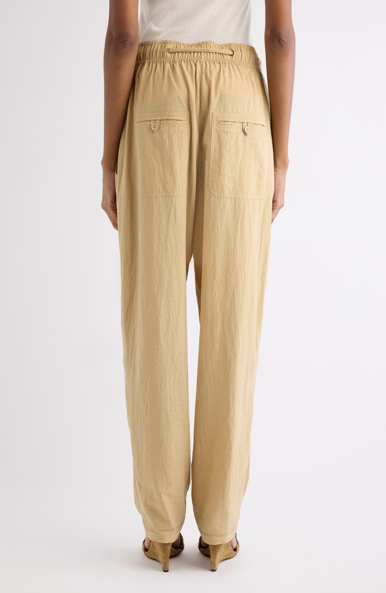Isabel Marant Falcona Gathered Tapered Pants, Alternate, color, Desert
