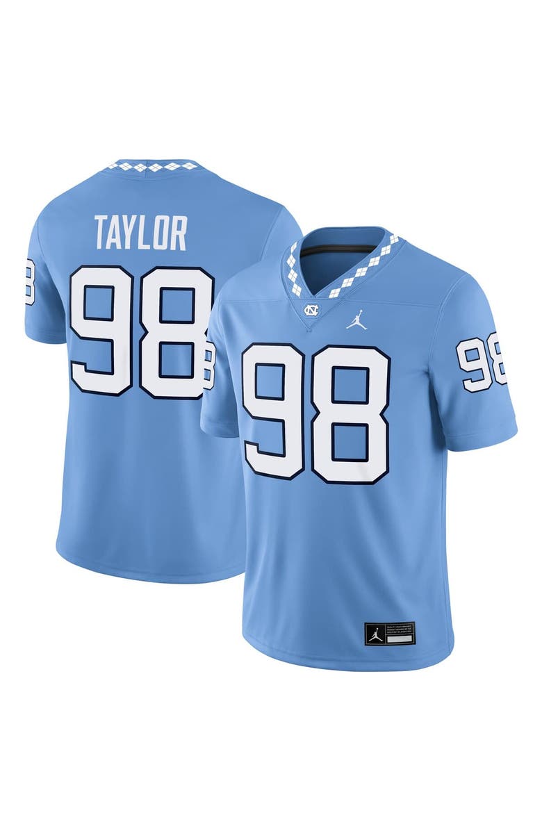 Jordan Brand Men's Jordan Brand Lawrence Taylor Light Blue North Carolina Tar Heels Home Game Jersey, Main, color, Light Blue