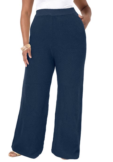 Knitted Sweater Pants (Plus)