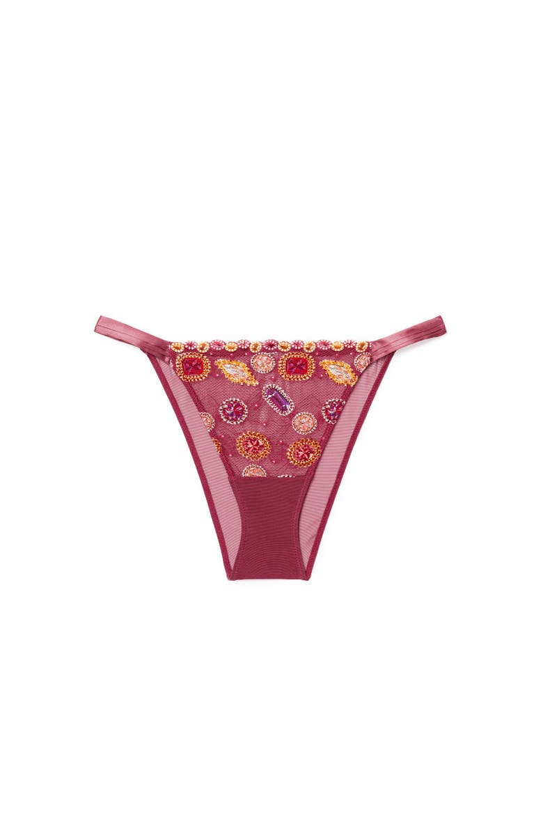 Adore Me Dianna Brazilian Panties, Alternate, color, Novelty Pink