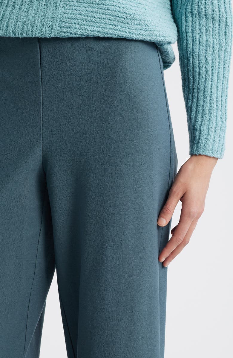 Eileen Fisher Ankle Wide Leg Pants, Alternate, color, Eucalyptus
