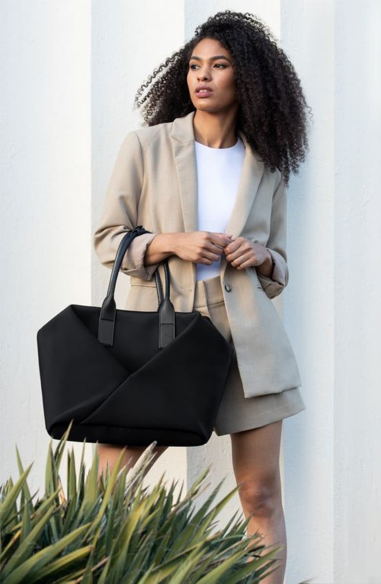 Lux and Nyx Origami Crossbody Handbag, Alternate, color, Black + Gold