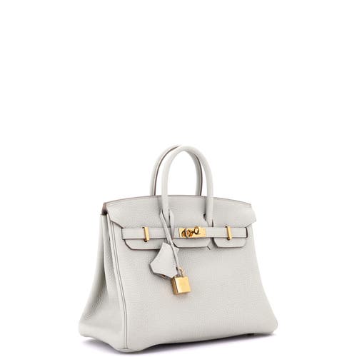 Pre-owned Hermes Hermes Birkin Handbag Grey Togo With Gold Hardware 25 In Gray