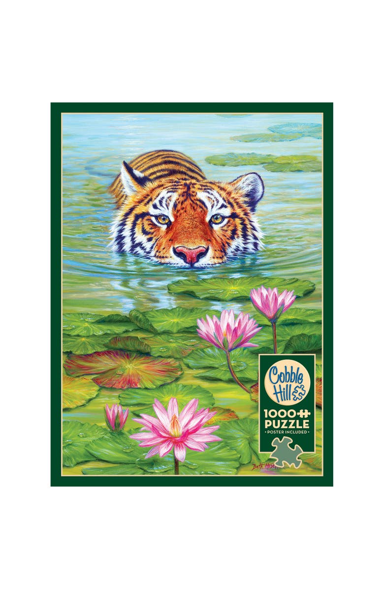 Cobble Hill Hill 1000 Piece Puzzle Land Of The Lotus Reference Poster Included, Alternate, color, Multicolored