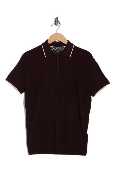 Quarter Zip Polo Sweater
