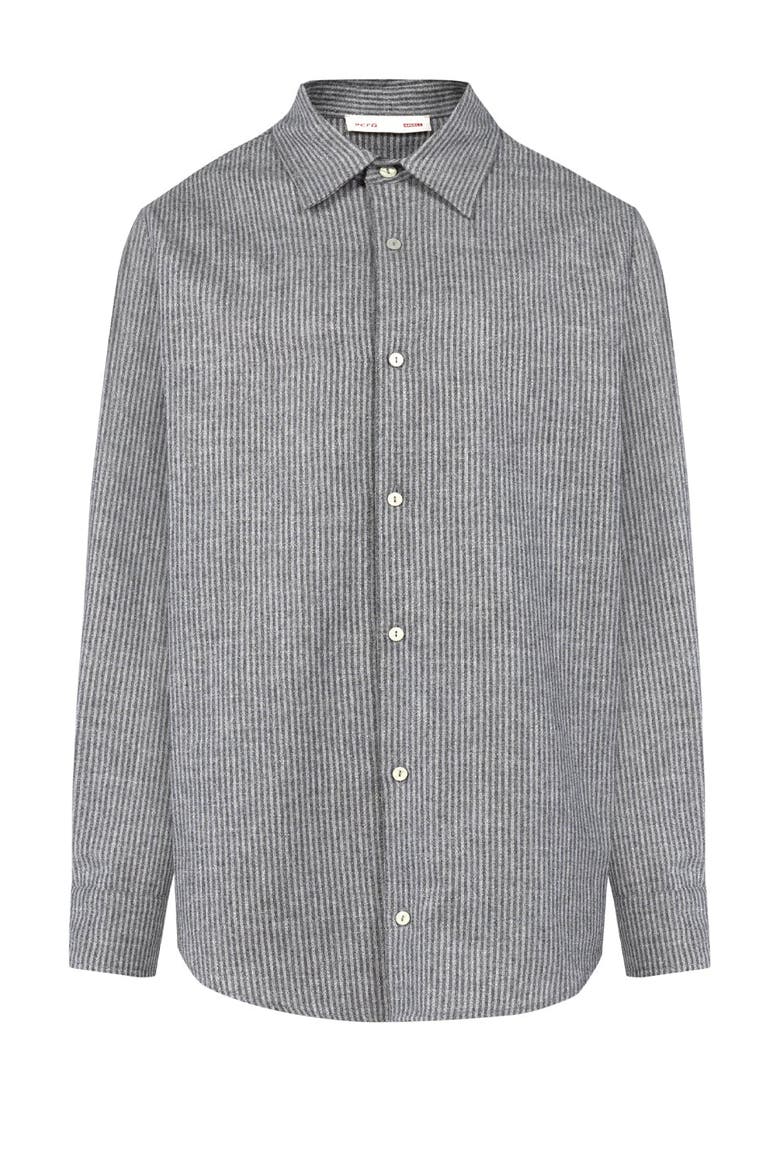 Wool & Cashmere Blend Your *Itch Striped Long Sleeve Shirt, Alternate, color, grey