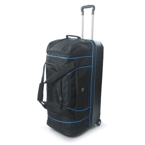 Workhorse 30in Rolling Duffel Bag, Retractable Pull Handle, Split Level Storage