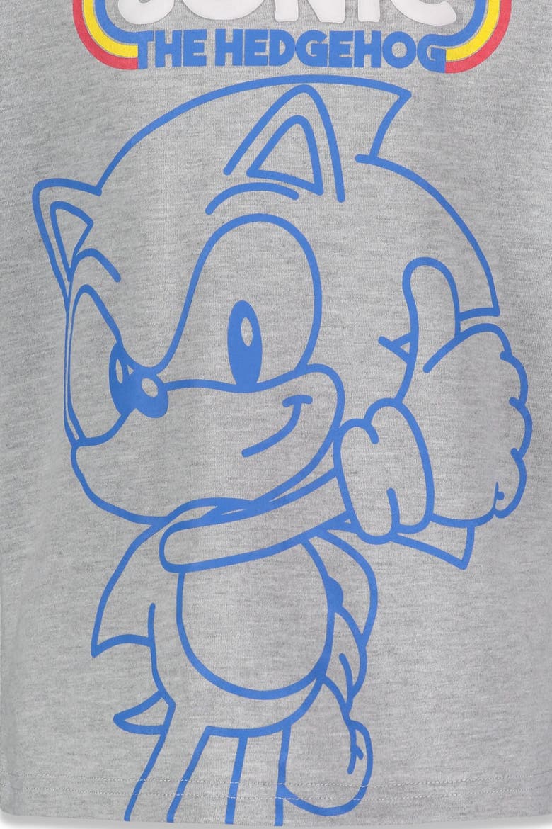 Sonic the Hedgehog 2-Pack T-Shirts, Alternate, color, Black / Grey / Blue