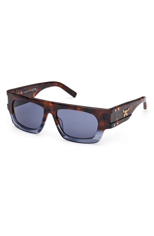 Mcm 54mm Polarized Rectangular Sunglasses In Brown