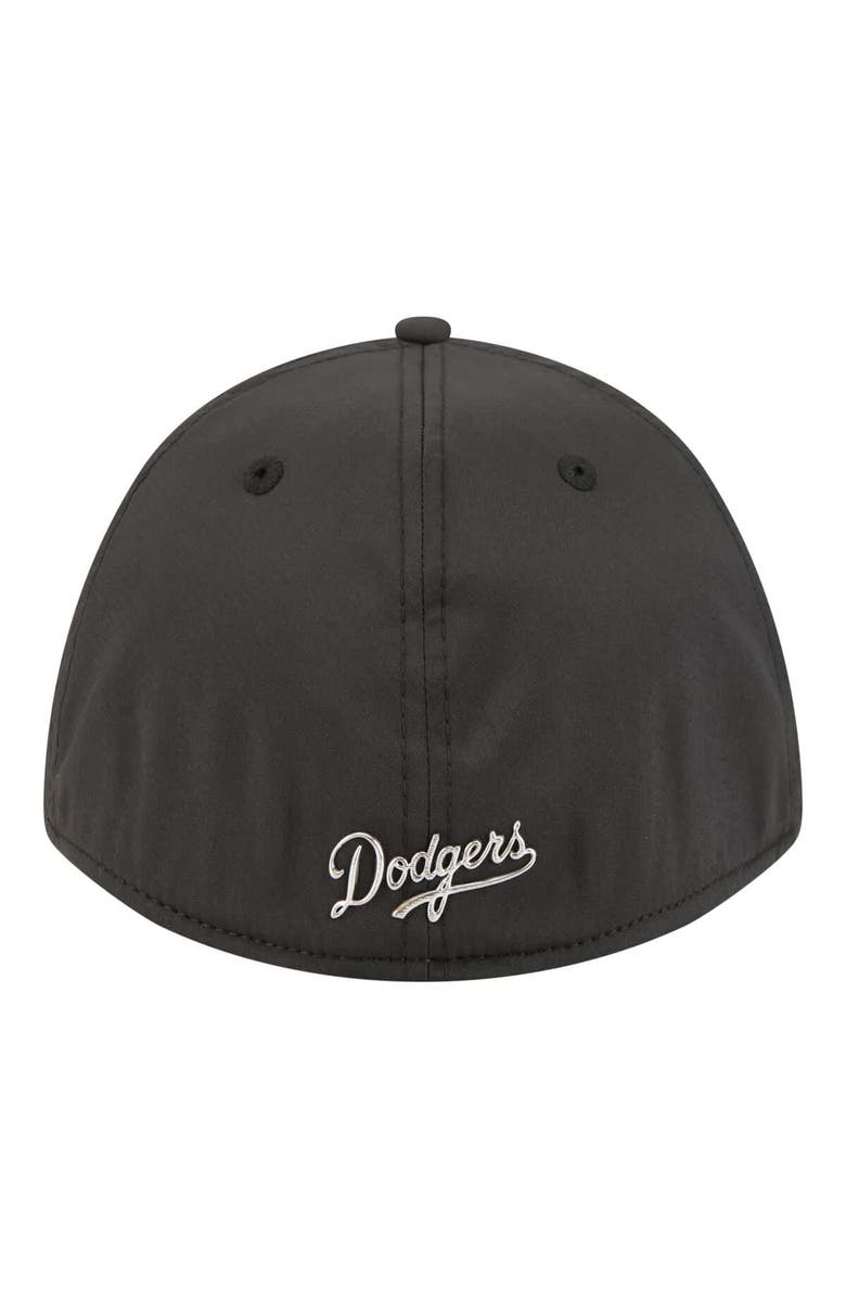 New Era Men's New Era Black Los Angeles Dodgers Metallic 39THIRTY M-Crown Flex Hat, Alternate, color, Black