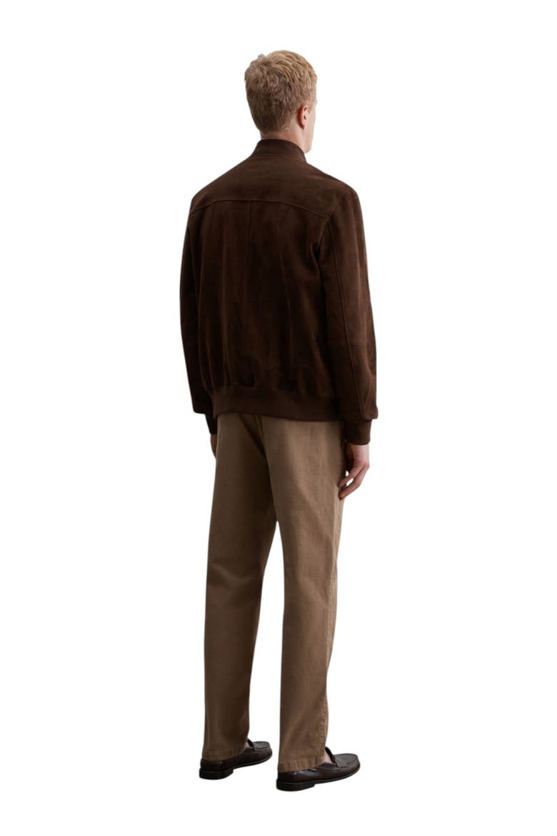 Thomas B Suede Jacket, Alternate, color, Darkbrown