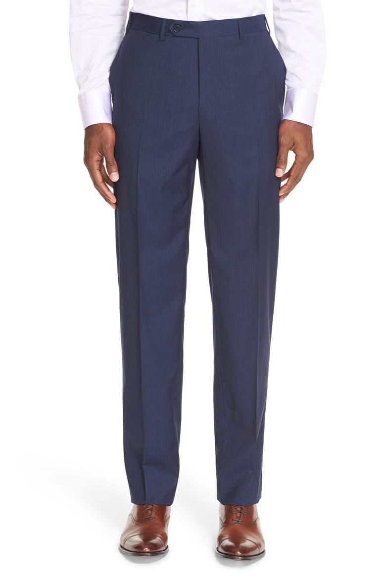 '13000' Classic Fit Stripe Wool Suit, Alternate, color, NAVY