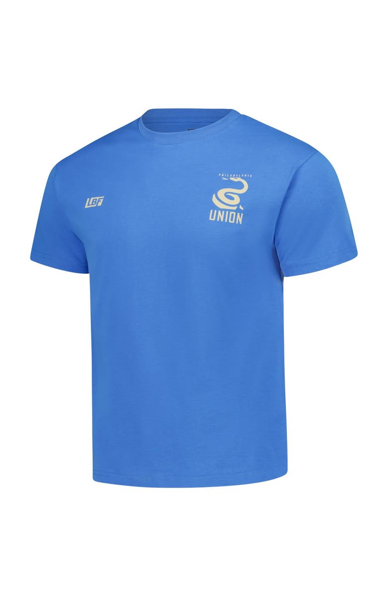 Live Breathe Futbol Unisex Live Breathe Futbol Light Blue Philadelphia Union Basics T-Shirt, Alternate, color, Light Blue