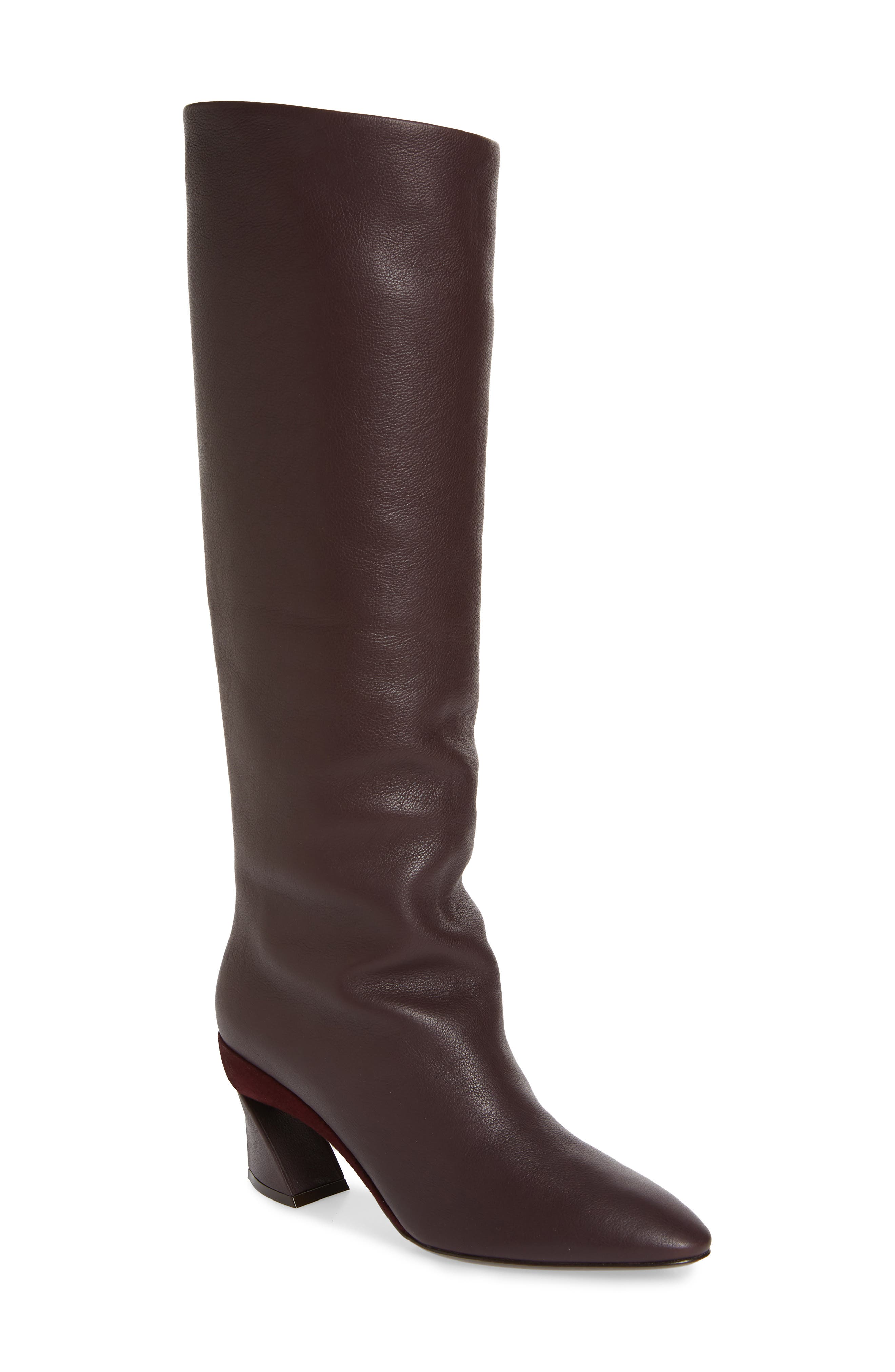 FERRAGAMO Salvatore Ferragamo Antea Slouchy Knee High Boot, Main, color, 