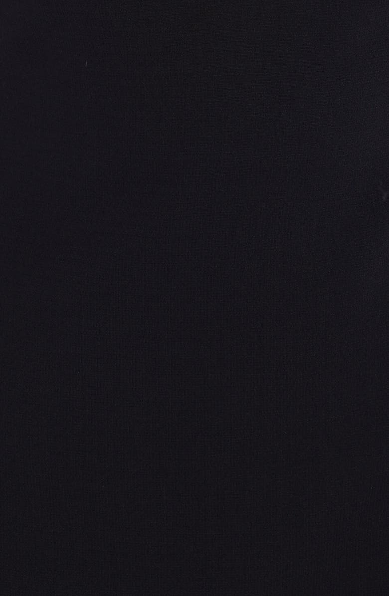 Versace Keyhole Front Cutout Wool Blend Minidress, Alternate, color, 