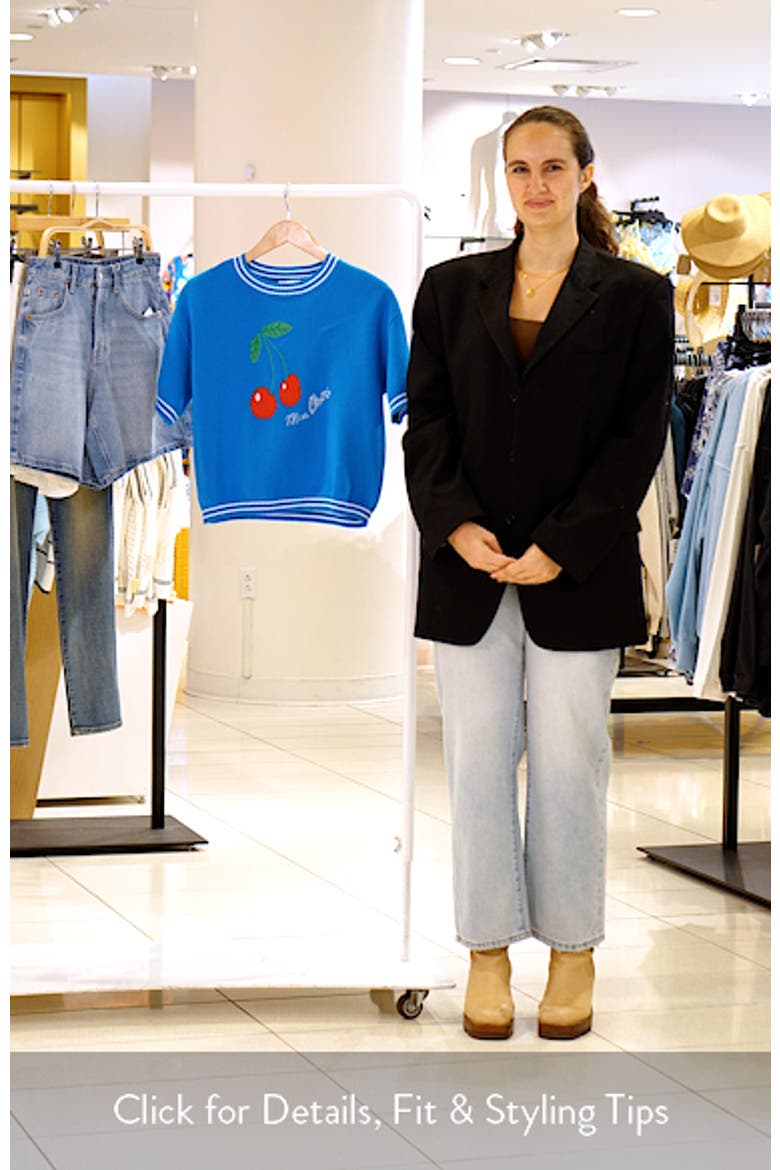 Brissy Cherry Short Sleeve Sweater video