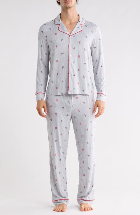 For Dad Christmas Stripe Two-Piece Pajamas