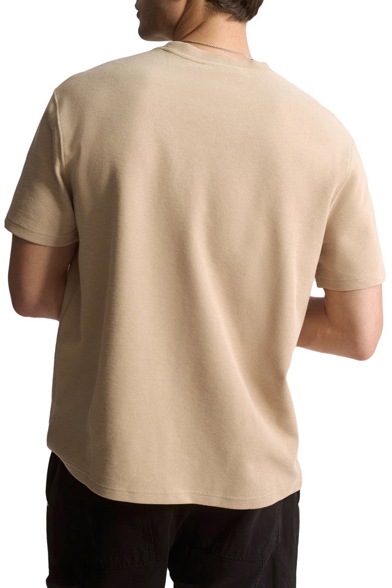 Cotton Blend Crewneck T-Shirt, Alternate, color, OXFORD TAN