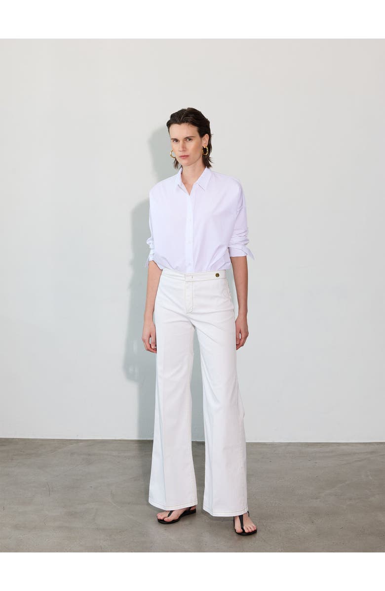 Callas Milano Jane Flareleg Trouser, Alternate, color, White