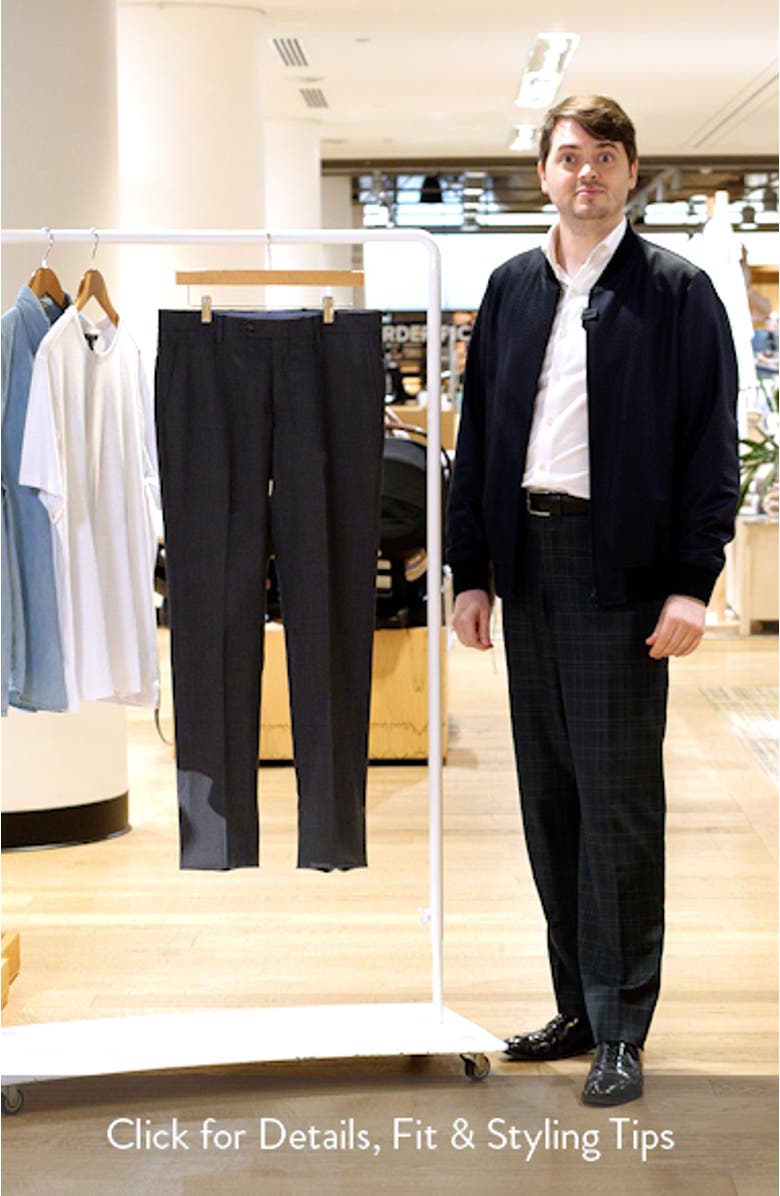 Flat Front Tropical Weight Wool Dress Pants, sales video thumbnail