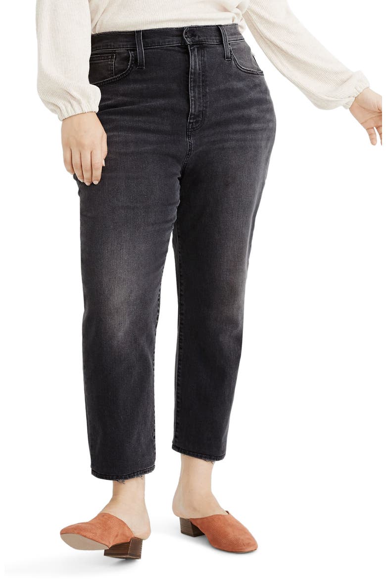 The Momjean Fray Ankle Jeans: Comfort Stretch Edition, Alternate, color, DUNSTABLE WASH