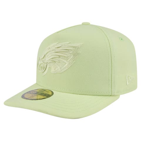 Men's New Era Green Philadelphia Eagles Color Pack A-Frame 59FIFTY Fitted Hat