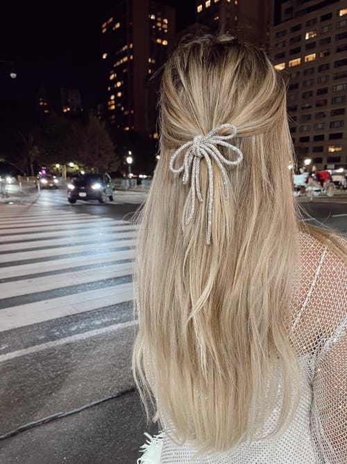 Untamed Petals Park Avenue Bow In Metallic