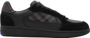 Burberry Terrace Check Leather & Canvas Sneaker