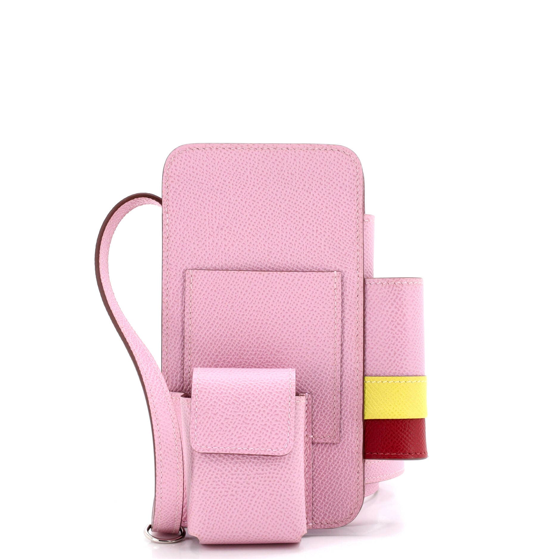 Pre-Owned Hermes Hermesway Phone Case Crossbody Bag Epsom, Main, color, Mauve Sylvestre