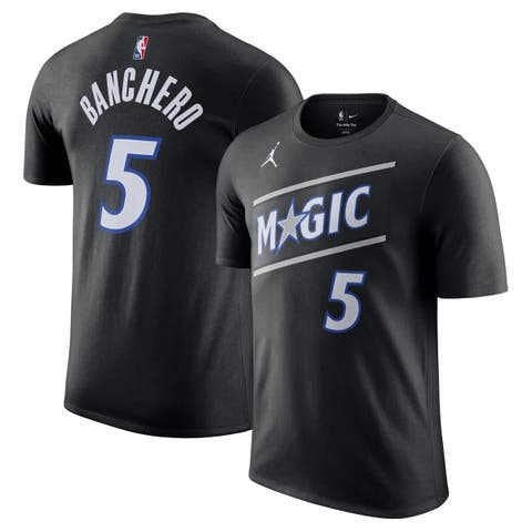 Unisex Jordan Brand Paolo Banchero Black Orlando Magic Name 
Number T-Shirt - Statement Edition