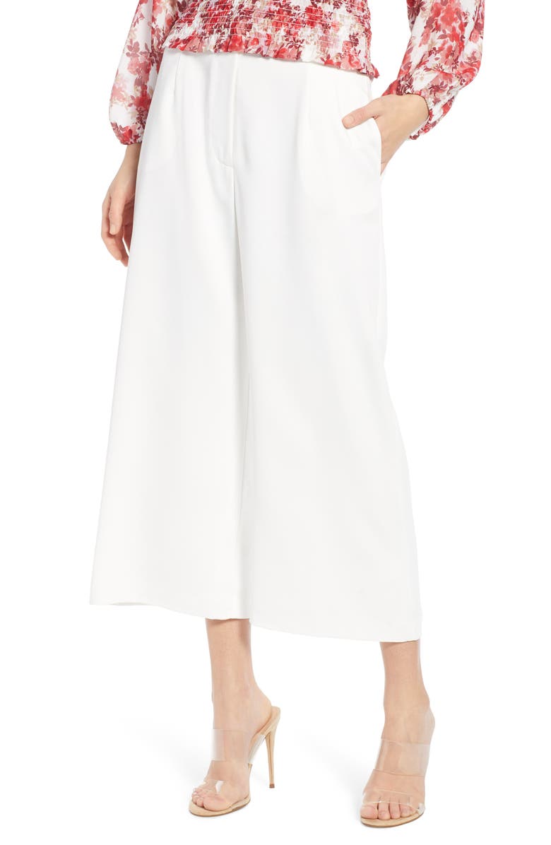 WAYF Tyson Wide Leg Crop Pants, Main, color, 