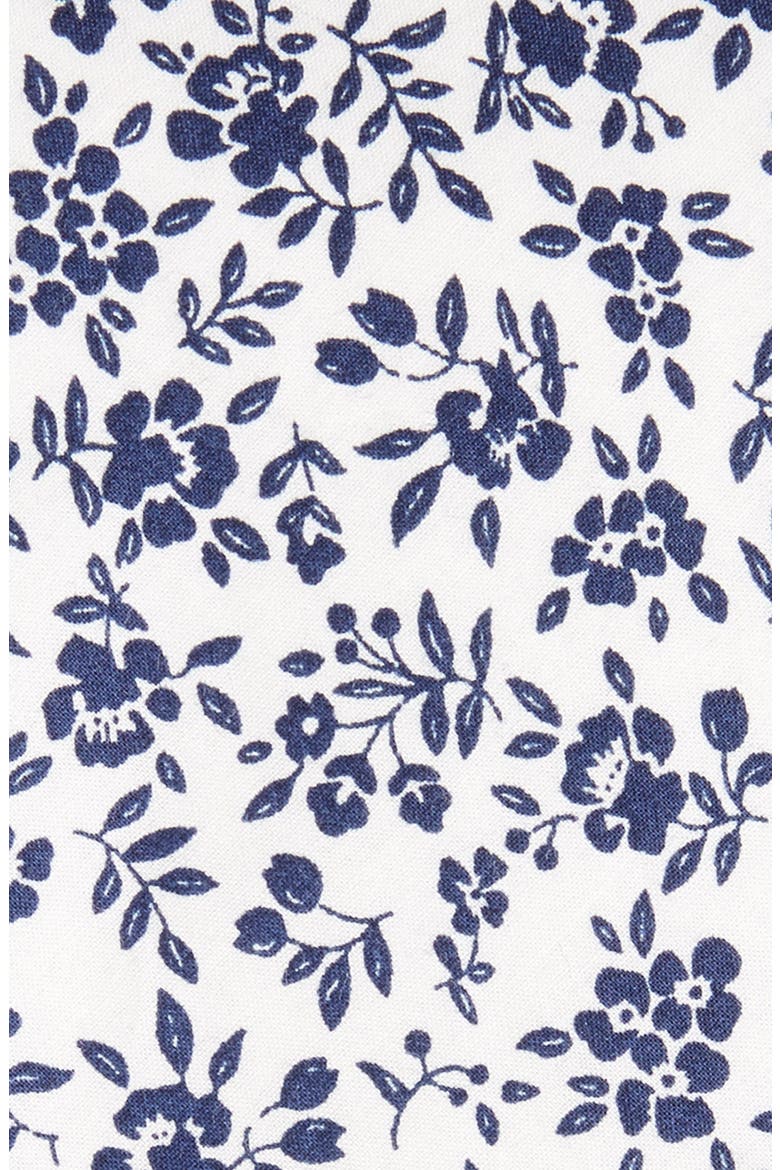 Floral Cotton Tie, Alternate, color, WHITE