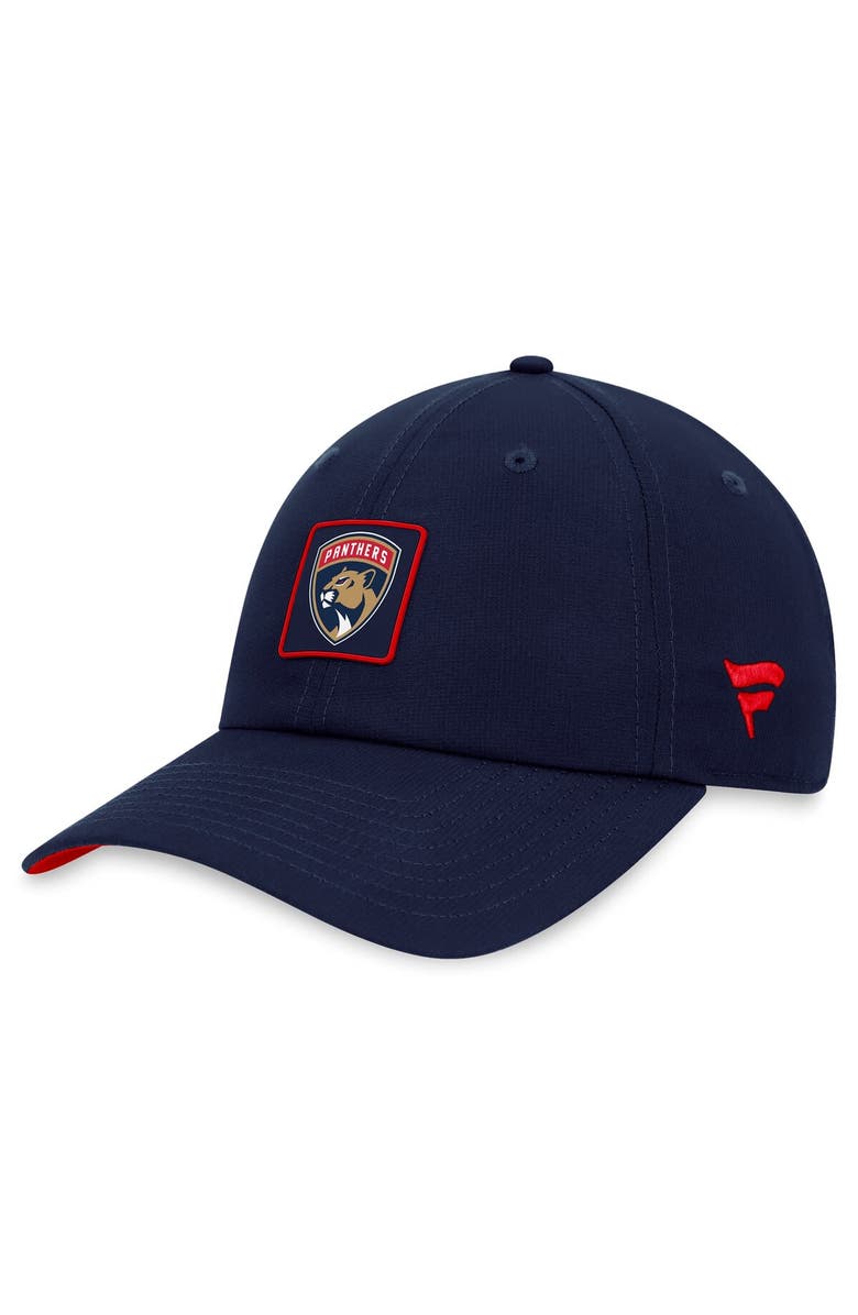 FANATICS Men's Fanatics Branded  Navy Florida Panthers Authentic Pro Rink Adjustable Hat, Main, color, 