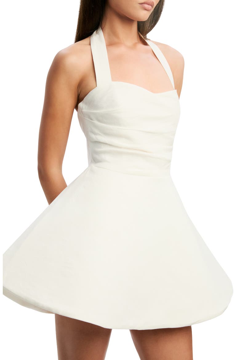 Sabine Halter Minidress, Alternate, color, ORCHID WHITE