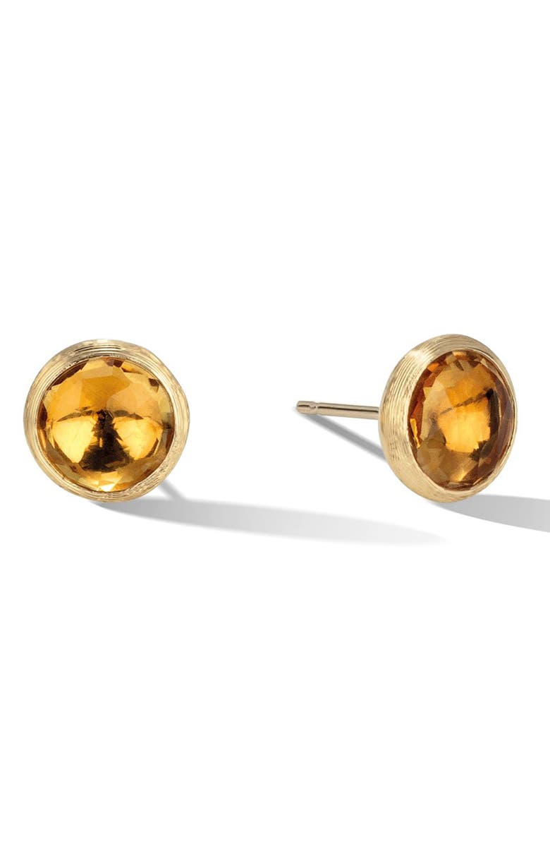 Marco Bicego Jaipur Semiprecious Stone Stud Earrings, Alternate, color, Citrine