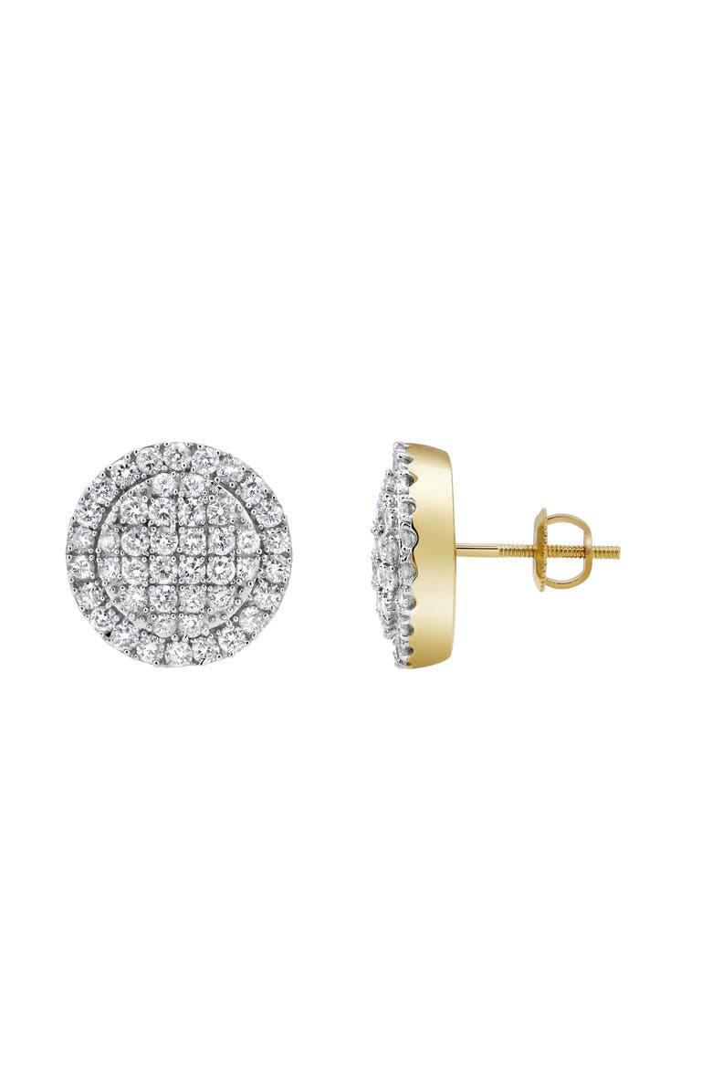 LuvMyJewelry Dulce Bling 14K Yellow Gold Diamond Stud Earrings - 1.14ct., Alternate, color, 14K Yellow Gold