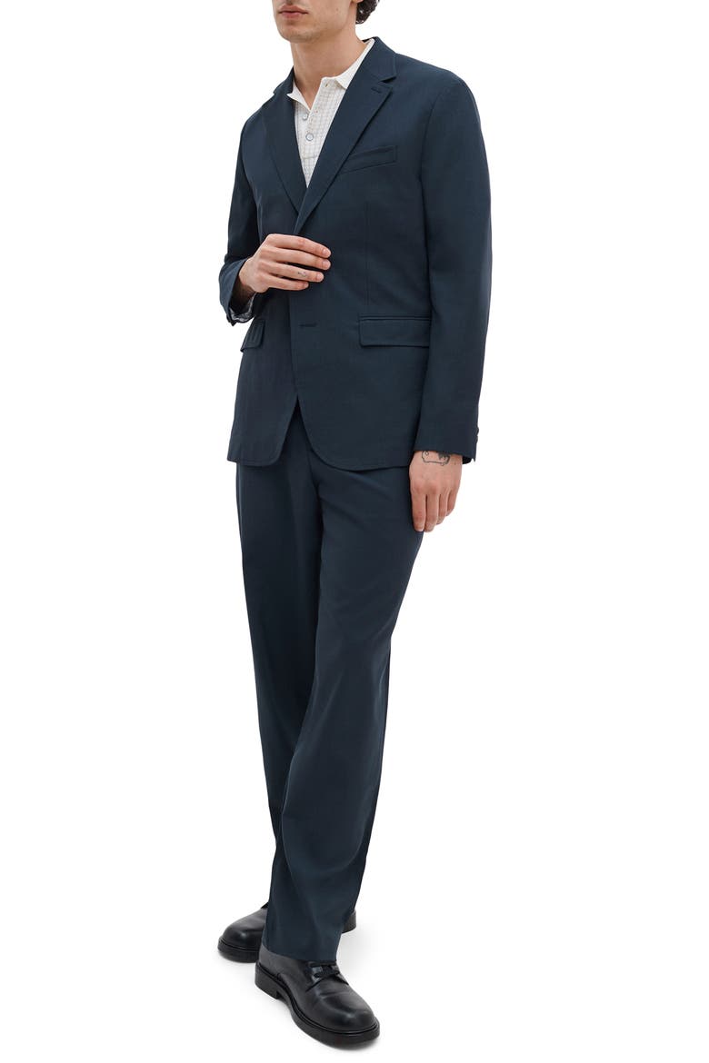 Skeleton Wool Blazer, Alternate, color, NAVY