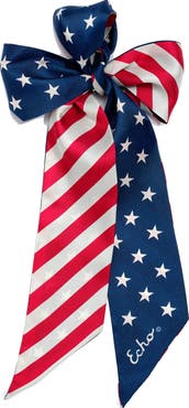 Echo Stars And Stripes Silk Ribbon Scarf