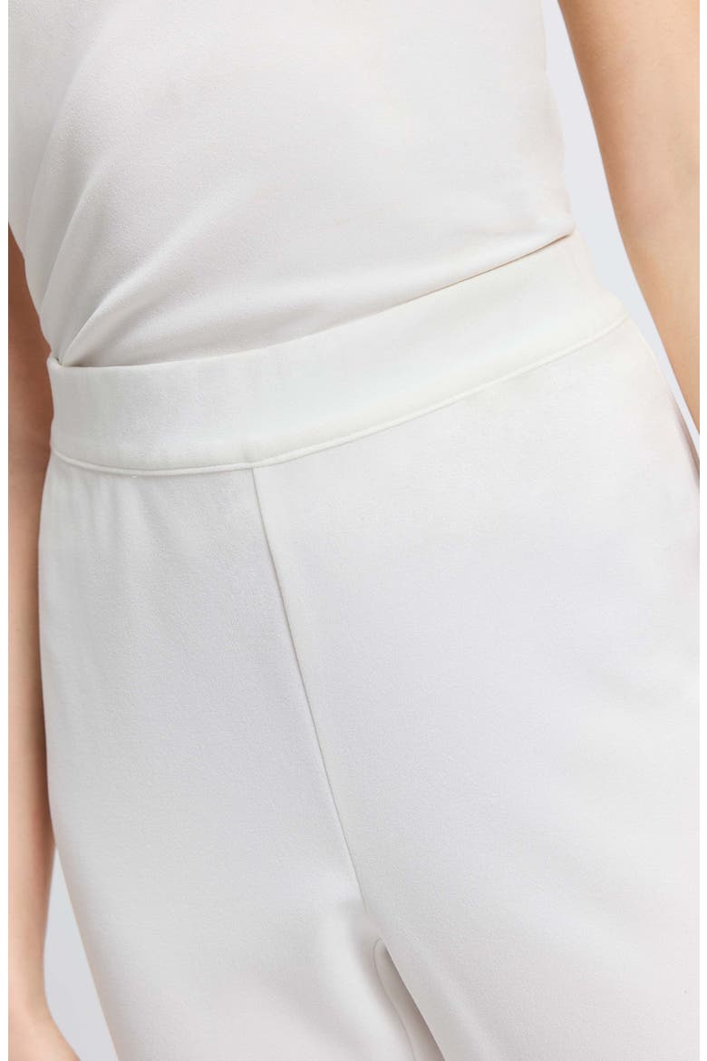 Louisa Crepe Knit Ankle Pants, Alternate, color, ECRU