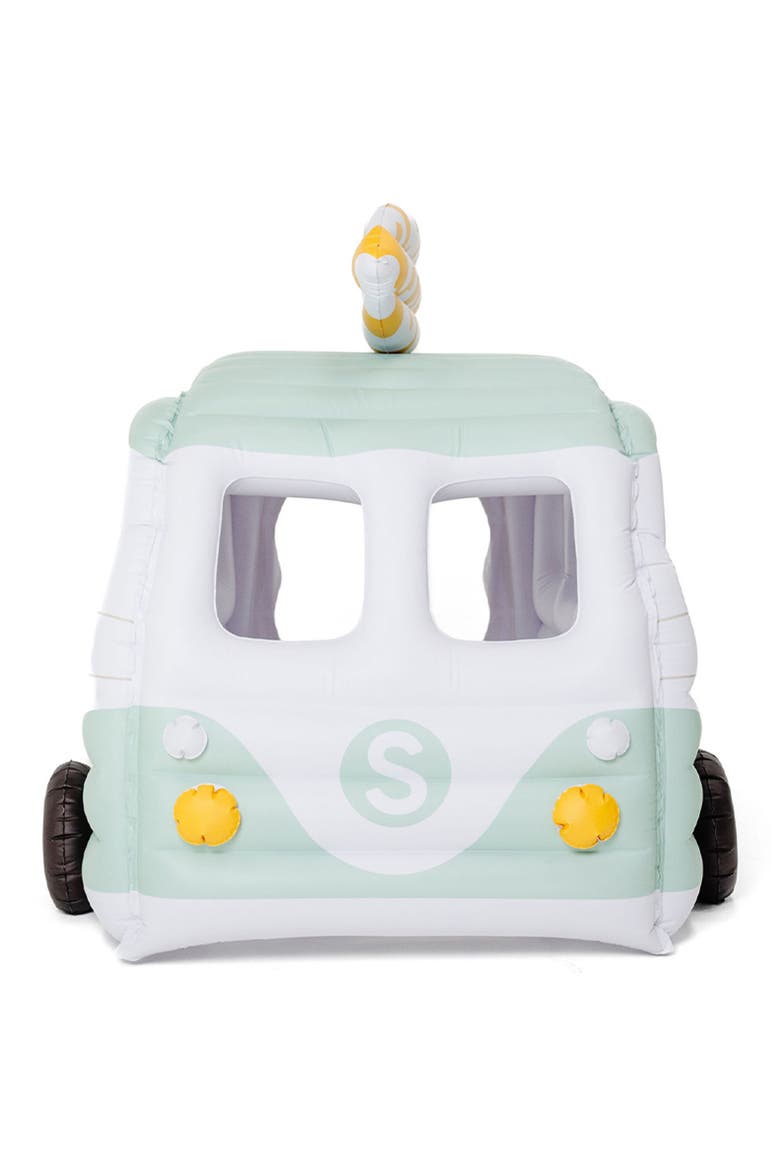 Inflatable Camper Van Play House, Alternate, color, GREEN, WHITE, YELLOW