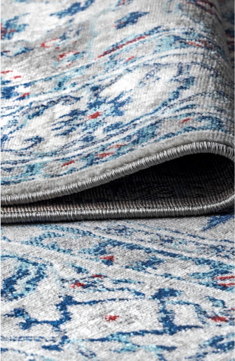 JONATHAN Y Modern Persian Vintage Medallion Area Rug, Alternate, color, Light Gray/Blue