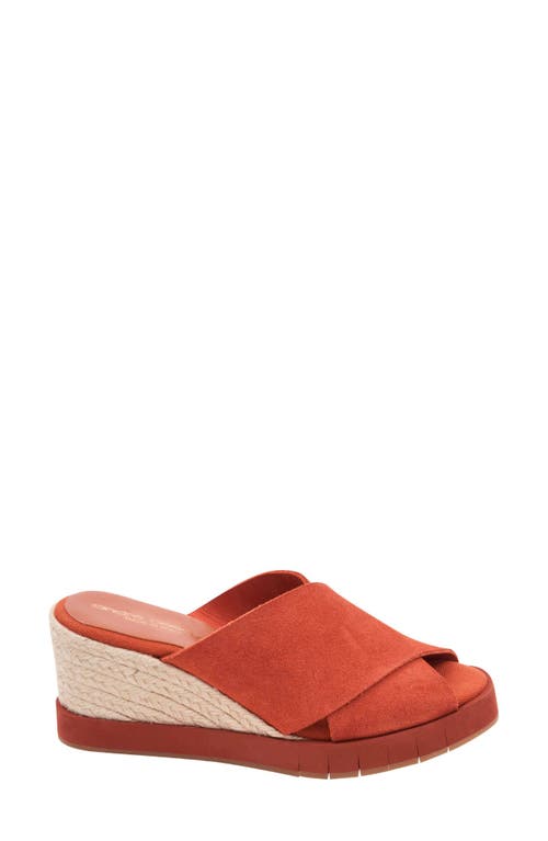 Andre Assous André Assous Filo Sole Motion Espadrille Wedge Slide Sandal In Brick